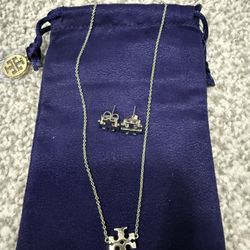 Tory Burch Earring And Necklace 