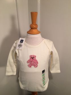Baby Gap Newborn L/S Girls Onesie - NEW