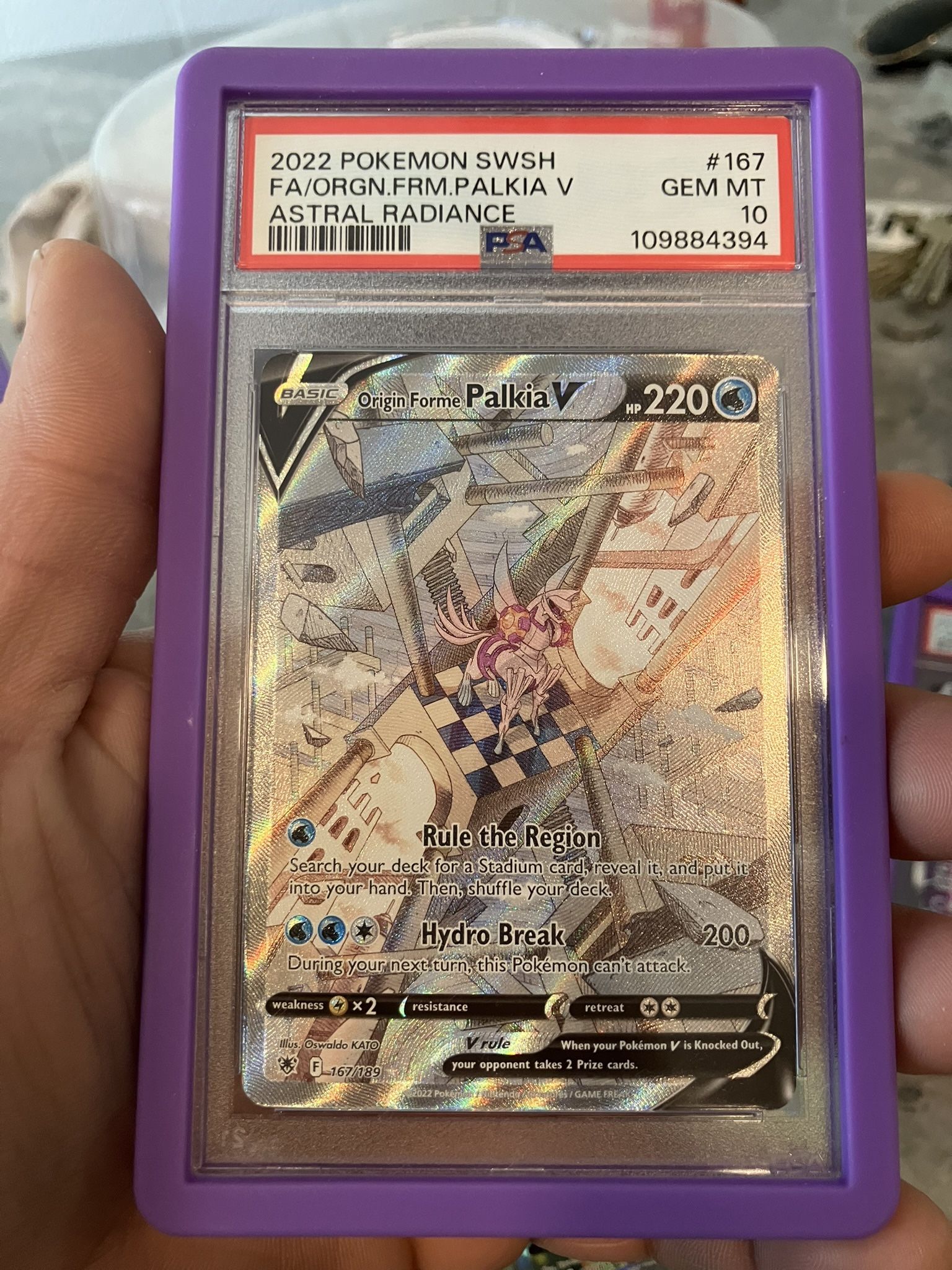 Pokemon PSA 10 astral radiance Origin forme palkia