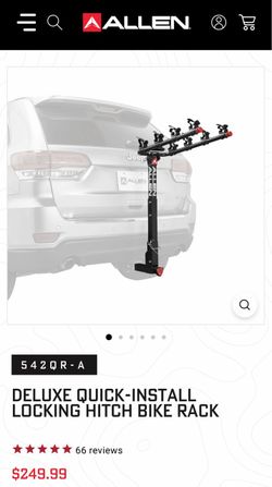 Allen Deluxe Quick-Install Locking Hitch Bike Rack