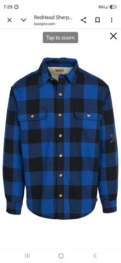 RedHead Sherpa-Lined Plaid Long-Sleeve Shirt for Men