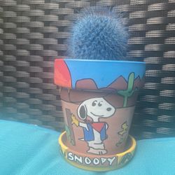 Snoopy Desert 🌵 Hand painted Flower pot