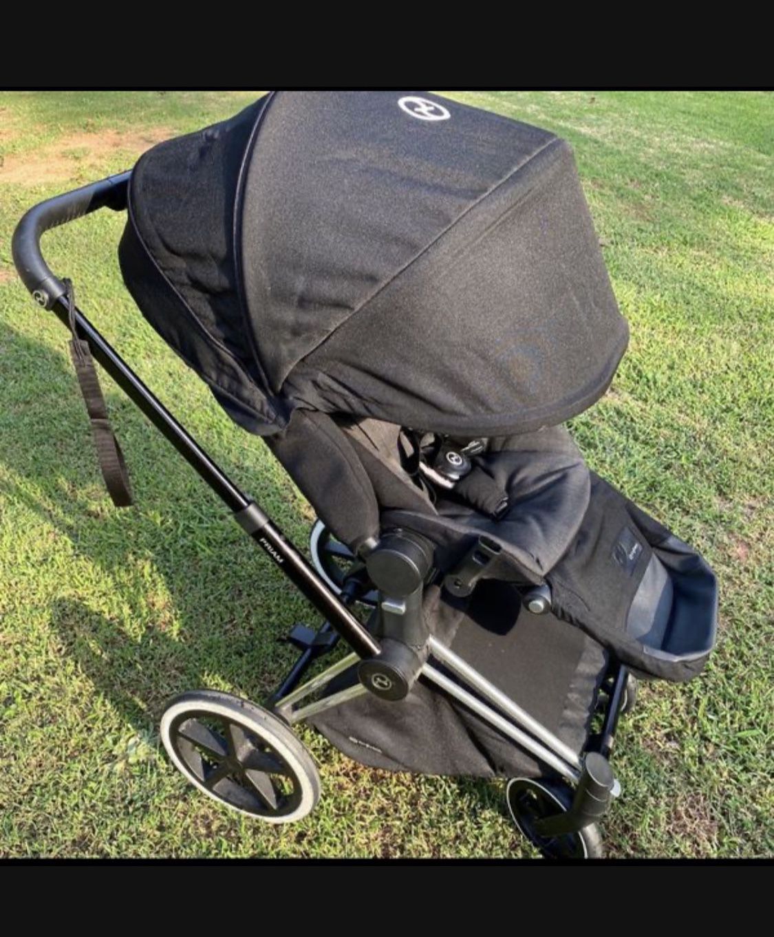 CYBEX Priam lux trekking stroller black/denim (dk grey)