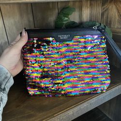 Victoria Secret Rainbow Sequin Clutch