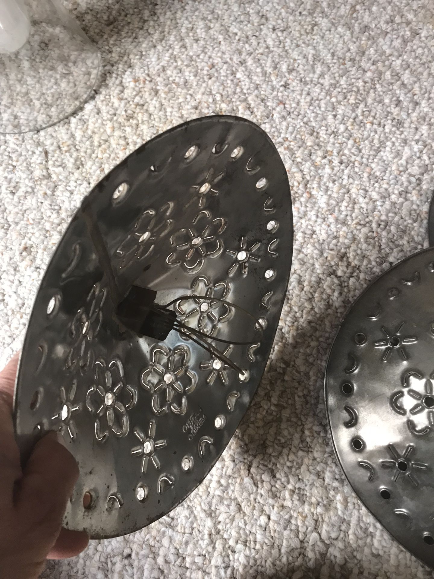 Lighting Fixture  🌸Tin Light Bulb Covers 🌸 Candle Holder 