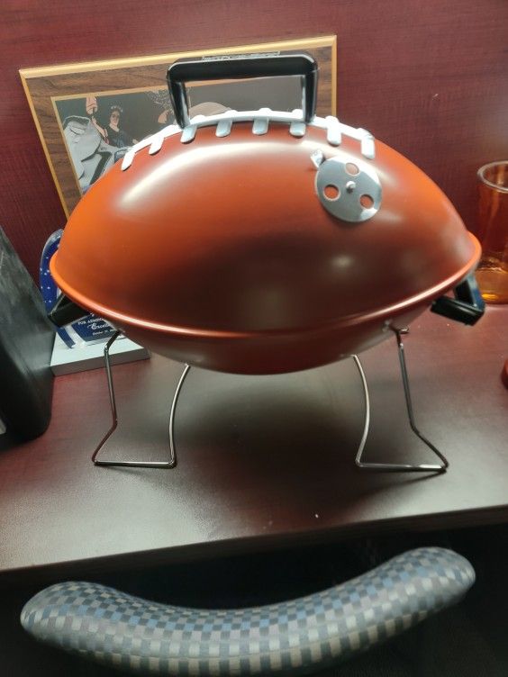 Football Grill Charcoal NEW