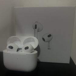 For White Apple Air Pods (3rd Generation) Wireless Ear Buds Bluetooth Headphones