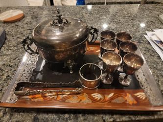 Silverplate serving tray
