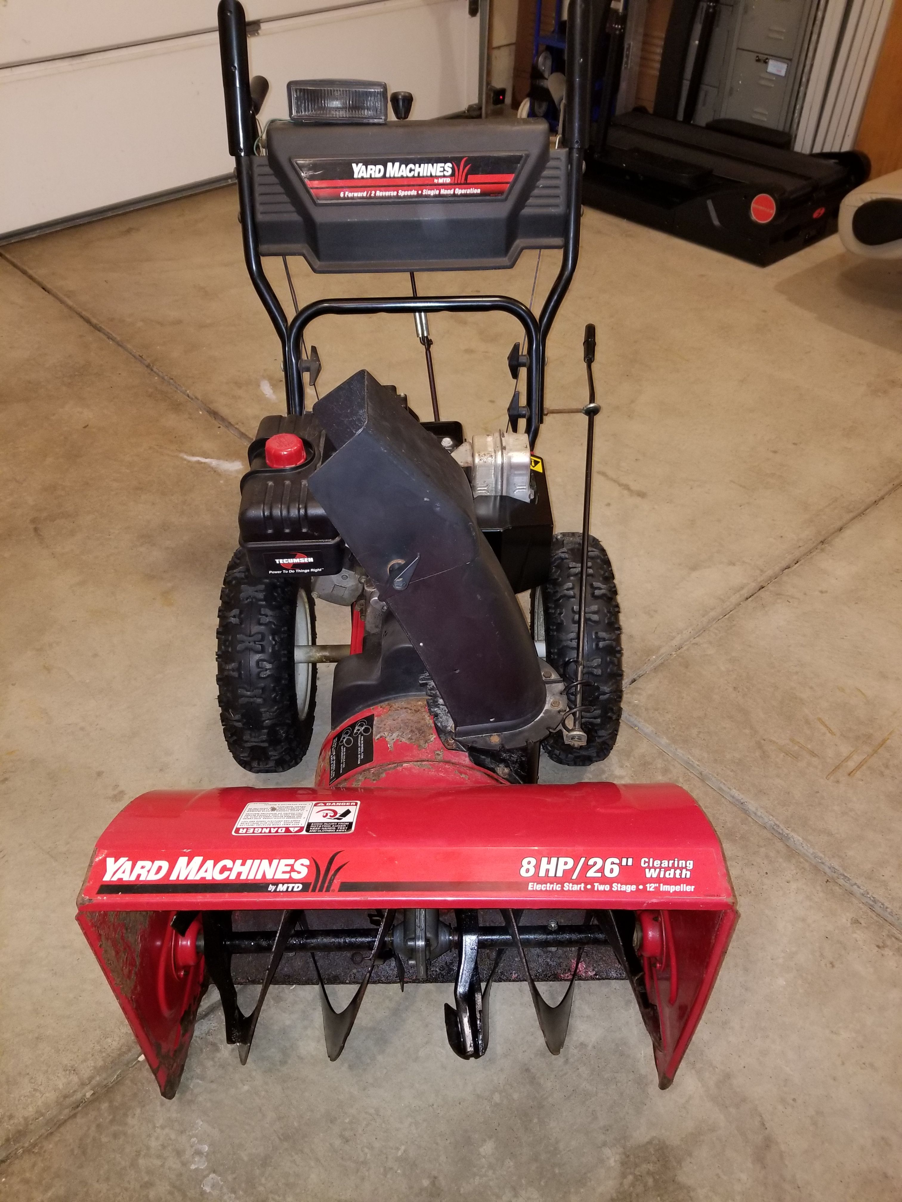 MTD 26 inch Snow Blower 8 HP Monster USA Built for Sale in Portage IN OfferUp