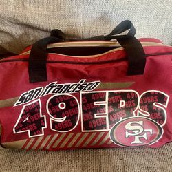 Vintage San Francisco 49ers NFL Duffle Bag RARE 18”