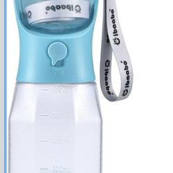 Water Bottle with Food Container & Poop Bag Holder, Travel Water Bowl, Portable Pet Dispenser, Dog Gifts Stuff Accessories Items, Puppy Essentials for