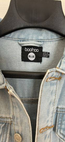 Boohoo Blue Denim Jumpsuit Size US 12