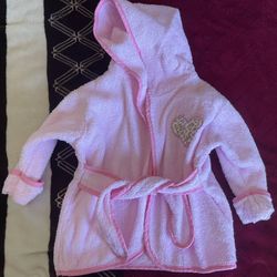 Baby Hooded Robe 0-9m