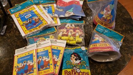 Snow white and the seven dwarfs party supplies