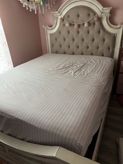 Bed with mattress