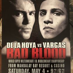 Golden Boy Oscar De La Hoya Fight Poster