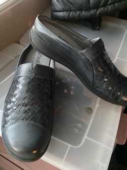 Softwalk Blue Woven Leather Shoes