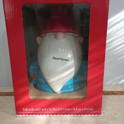 Gnome Hand painted Cookie Jar