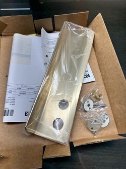 KOHLER CHOREOGRAPH 14” FLOATING SHOWER SHELF VIBRANT BRUSHED MODERNE BRASS