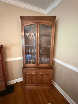 Vintage Ethan Allen Maple 2 Door China Cabinet—Can Be Sold Separately. $325 each