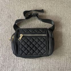 Black Crossbody Belt Bag 