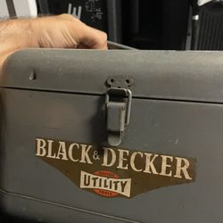 Vintage Black and Decker metal Box 