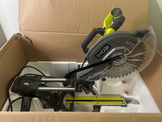 RYOBI 15 Amp 12 in. Corded Sliding Compound Miter Saw with LED Cutline Indicator