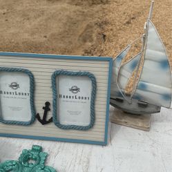 Nautical Frame And Boat 