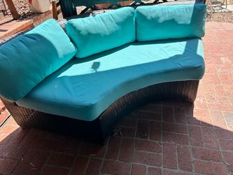 Outdoor sofa half moon shape 71”