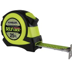 Komelon Self Auto Lock 25 ft. L X 1 in. Tape Measure Compact Double Sided New