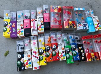 brand new assorted headphone - 23pcs