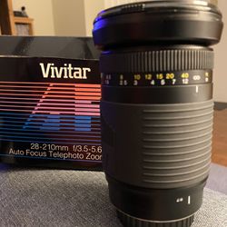 Vivitar 28-210mm f/3.5-5.6 Nikon AF Auto Focus Zoom Lens