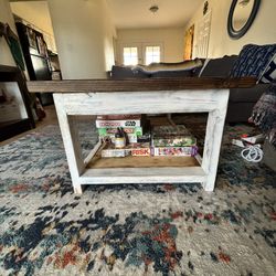 Custom, Hand Made Wooden Coffee Table