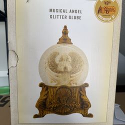 Musical Angel Glitter Globe