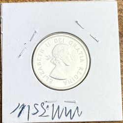 1964 Silver Canada Quarter