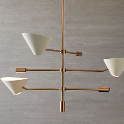 Mid-Century Long-Arm Chandelier from West Elm. 