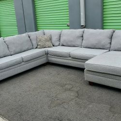 Four Piece Grey Sectional Couch Delivery Available 