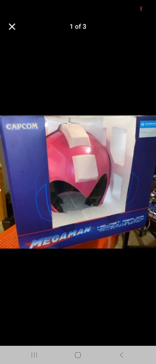 Mega Man Wearable Helmet Replica Collector's Edition LED Lights PINK