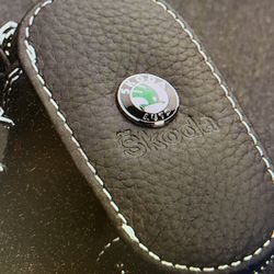 Leather Skoda Key Cover