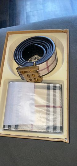 Authentic Burberry Belt and Wallet