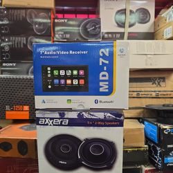 Car Play Radio + 2 Speaker