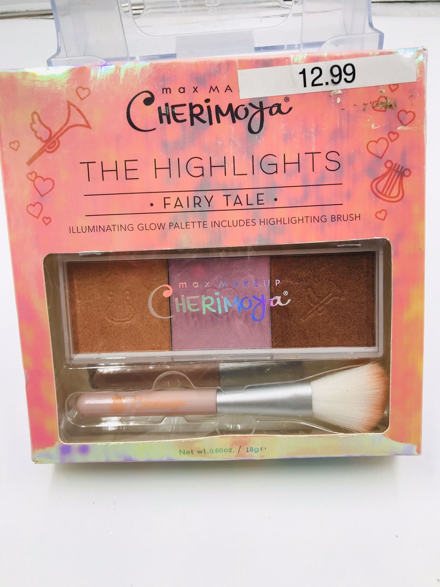 Cherimoya max makeup the highlights! Fairy Tale Illuminating glow palette W/ Highlighter Brush New!