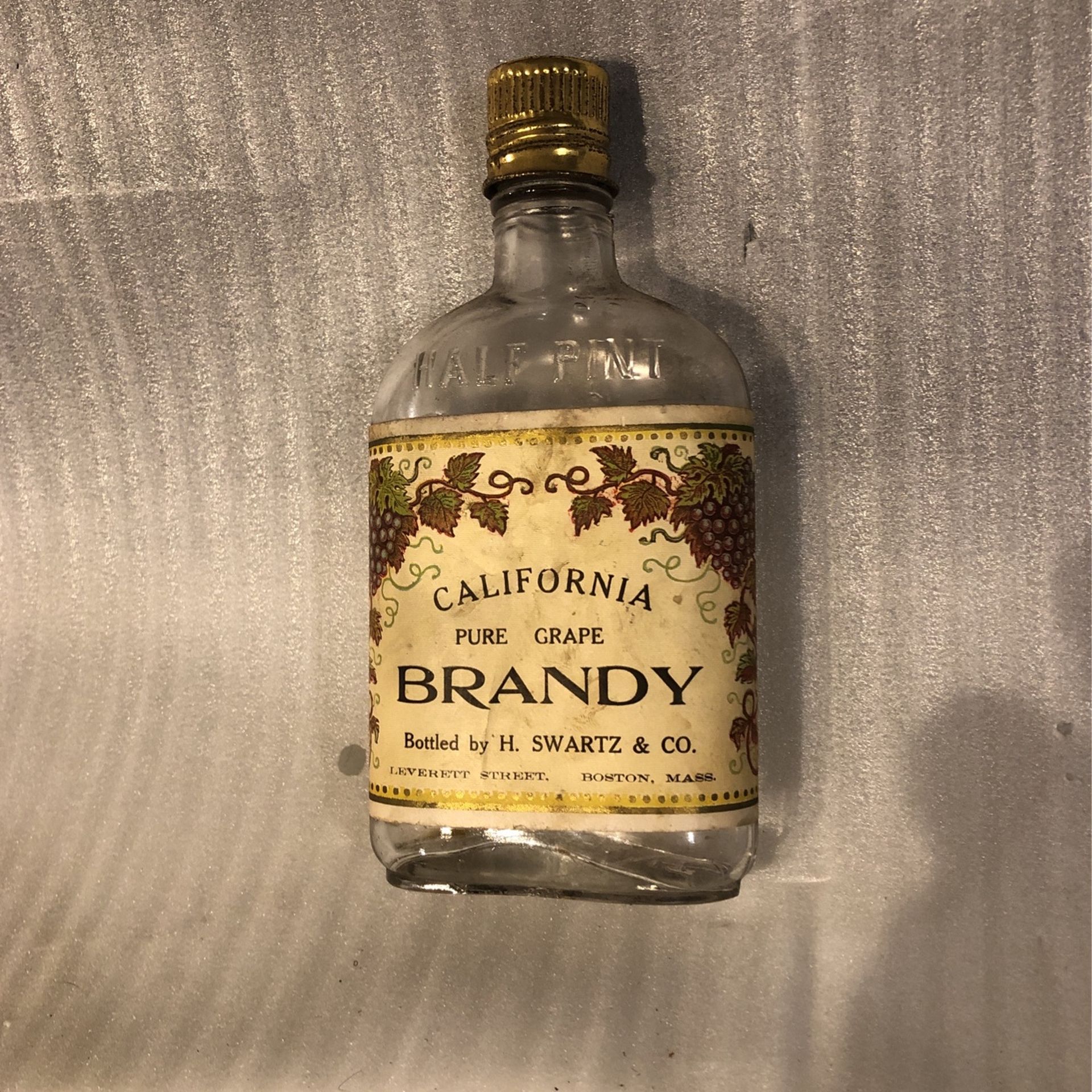 Brandy Bottle Circa 1915