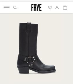 BLACK LEATHER BOOTS - Tall - NIB (size 8)