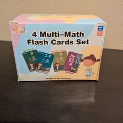 4 Multi-Math flash Card Set