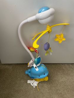 Baby Musical Crib Mobile with Music and Lights, Star Projection Music Box