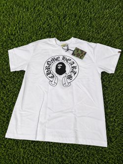 chrome heart bape tee size L brand new with bag