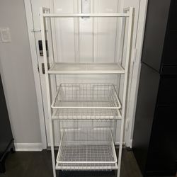 White Stand for Organizing Closet 