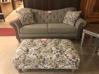 Sofa $588.95 recliner chair $388.95. Ottoman $264.95