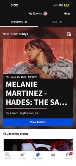 Melanie Martinez tickets for august 14